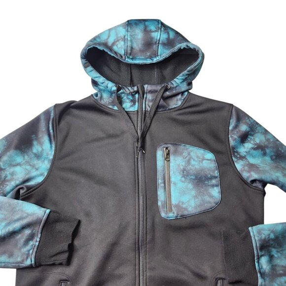 ESC Empyre Surplus Company Jacket Adult M Black Tie Die Zip Up Hoodie - Picture 4 of 8